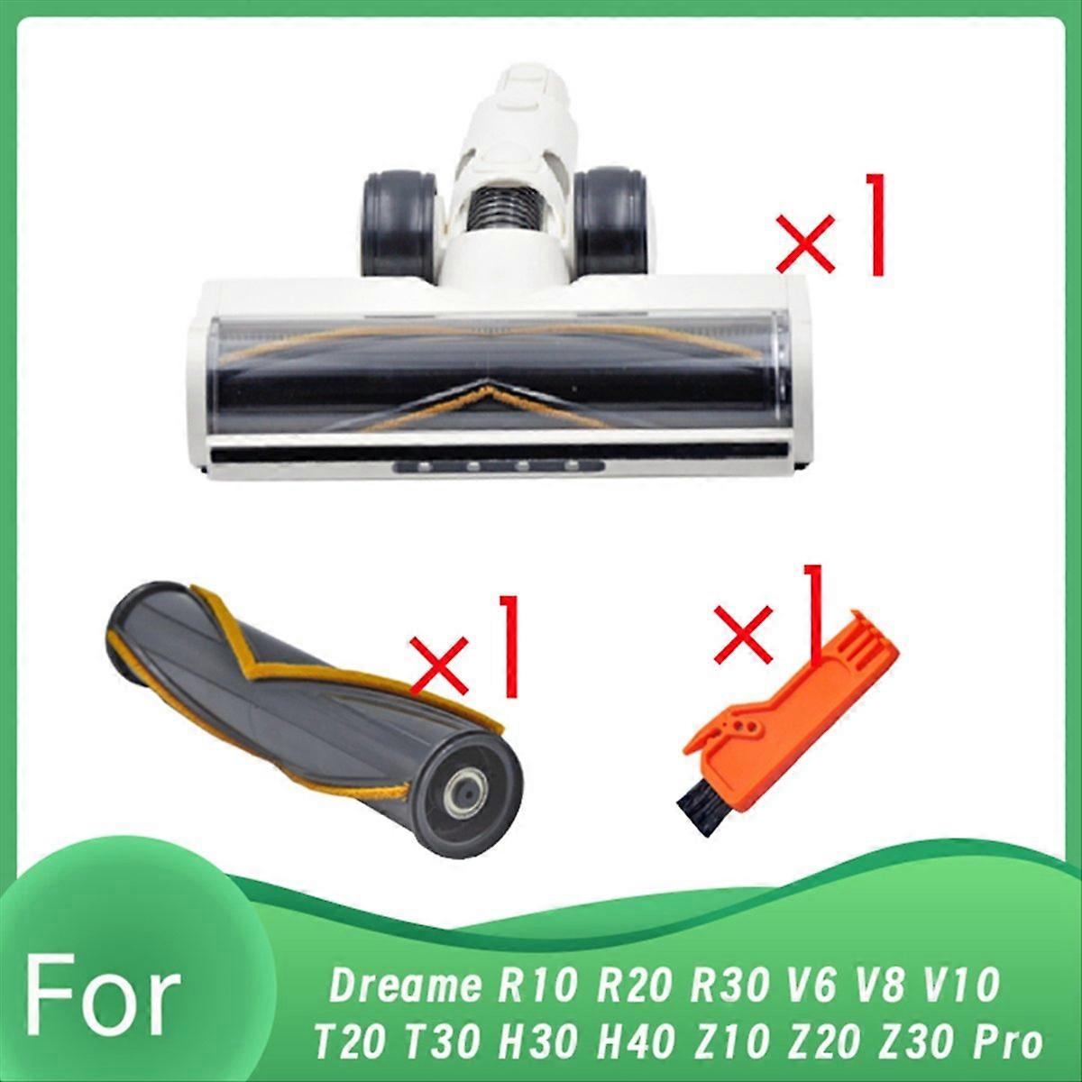 Set Mit 3 Elektrischen Bodenbürsten Für Die Staubsauger R10, R20, R30 Und T30: Weicher Bürstenkopf Mit Anti-staub-led-beleuchtung.
