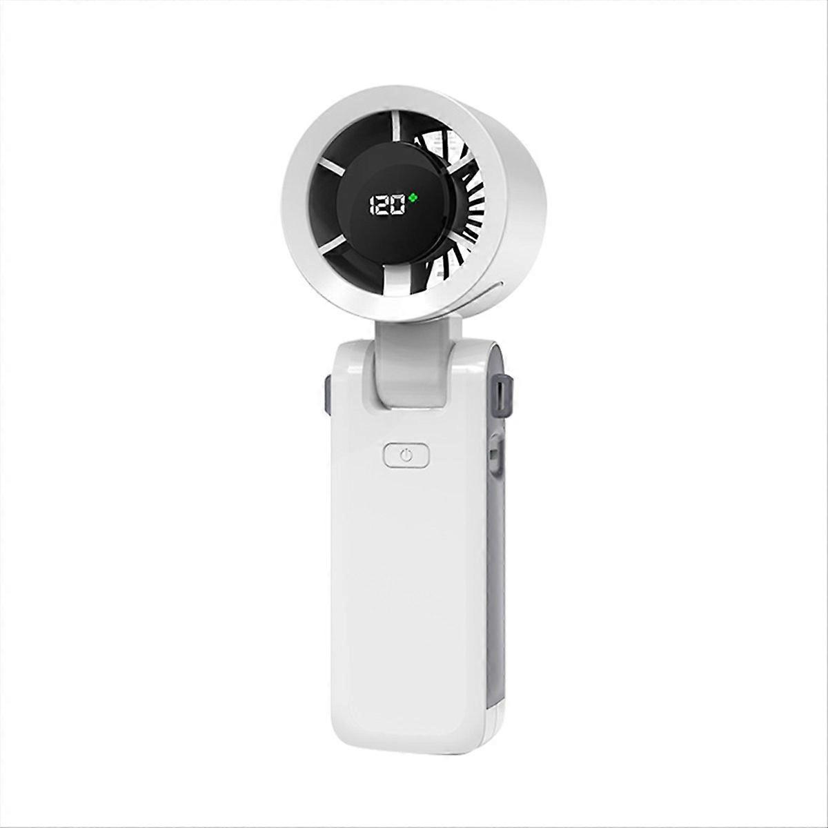 Tragbarer, Faltbarer Ventilator Mit 120 Geschwindigkeitsstufen, Mini-turboventilator, Wiederaufladbar Über Usb, Ideal Für Reisen Und Outdoor-aktivitäten.
