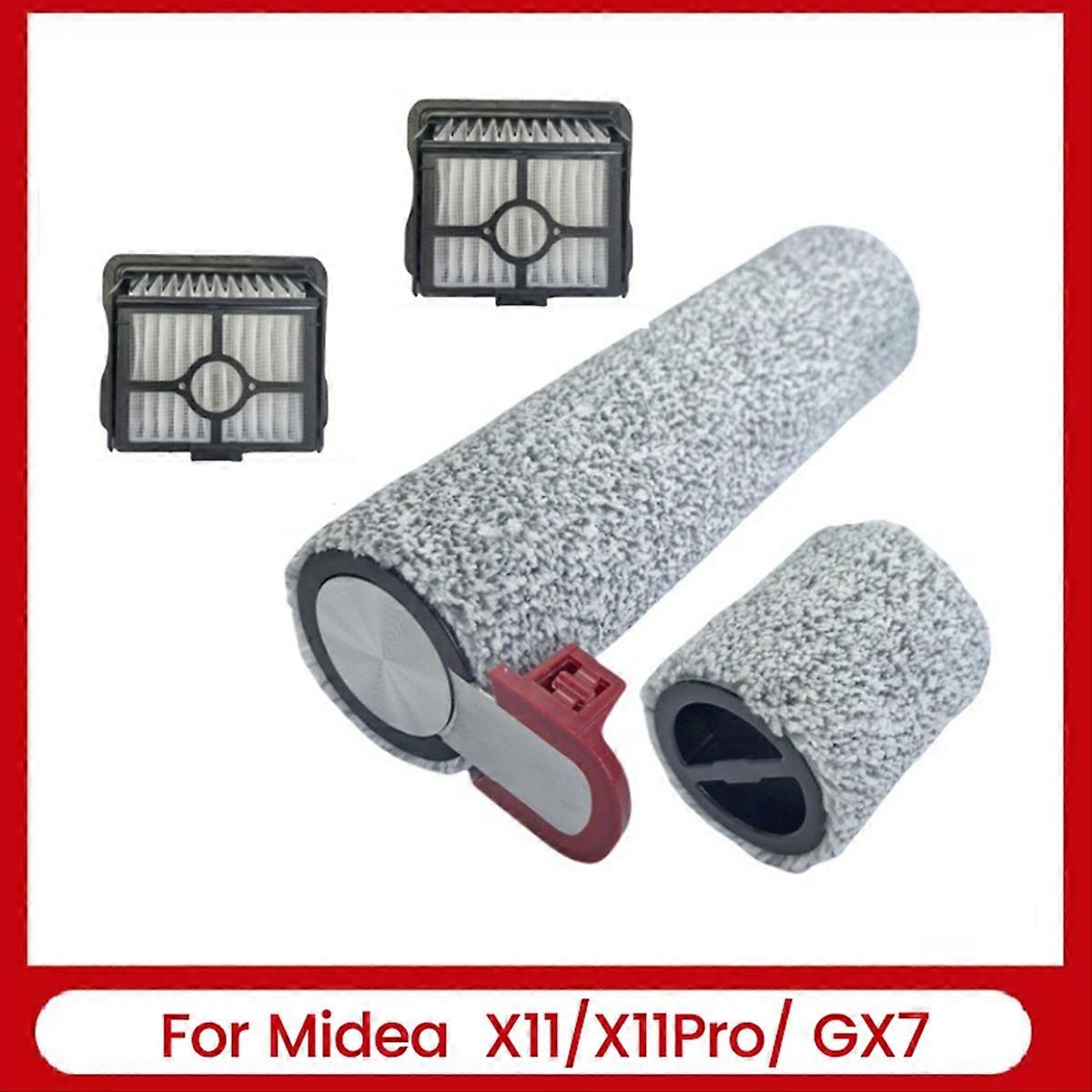 Ersatzbürstenset Für Scheuersaugmaschinen X11/x11pro/gx7 Inklusive Rotationsbürste Und Hepa-filter.