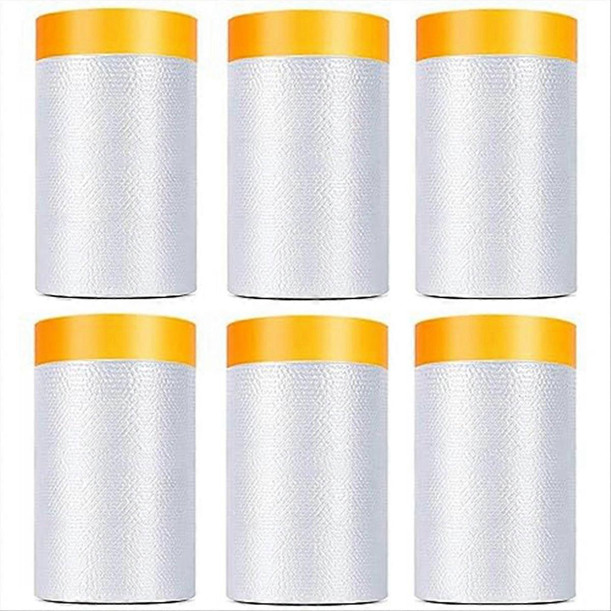 Packung Mit 6 Rollen Vorbeschichtetem Abdeckband Und -folie, 1,8 X 62,3 Fuß
