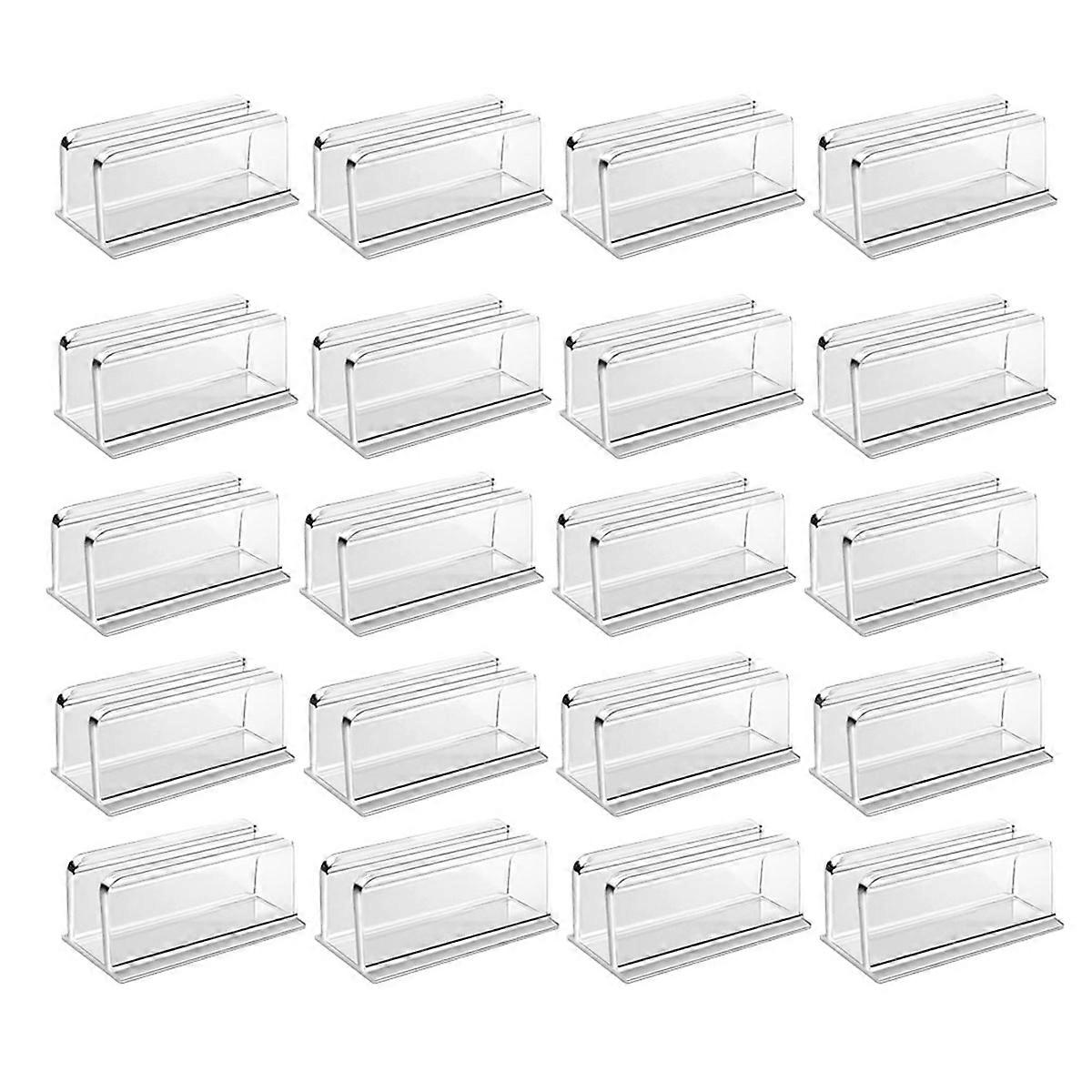 Packung Mit 20 Transparenten Und Wasserdichten Led-streifen-befestigungsclips, Selbstklebenden Wandhalterungen, Kabelclips