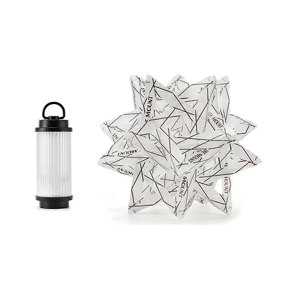 Ise Mount Campinglampe, Lampenschirm Mit Polarstern, Flacher Goldener Lampenschirm, Weißer Lampenschirm