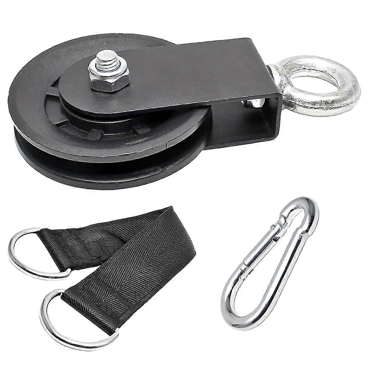 Geräuschlose, Um 360° Drehbare Umlenkrolle Für Kabelzuggeräte Mit Schlingentrainer Und Karabiner – Diy-zubehör Für Kabelzugmaschinen