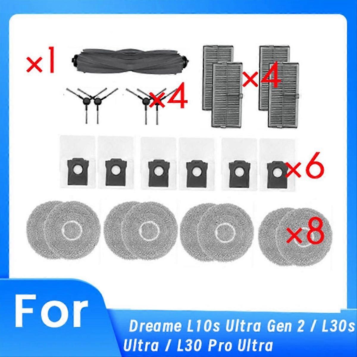 Für Die Saugroboter L10s Ultra Gen 2 / L30s Ultra / L30 Pro Ultra: Rotierende Seitenbürste, Hepa-filter, Reinigungstuch Und Staubbeutel