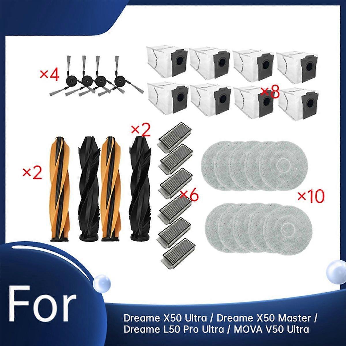 32-teiliges Set Für Staubsauger Der Modelle X50 Ultra / X50 Master / L50 Pro Ultra / V50 Ultra – Zubehör