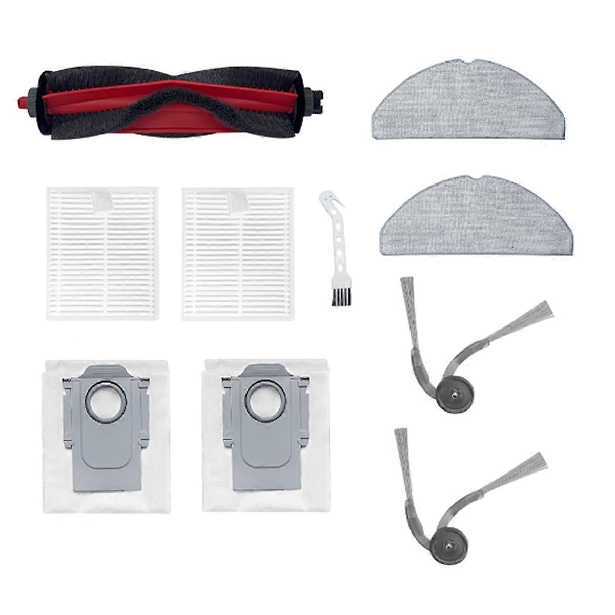 Set Mit 10 Zubehörteilen Für Den Tf/tf+ Saugroboter: Seitenwalzenbürste, Hepa-filter, Reinigungstuch Und Staubbeutel.