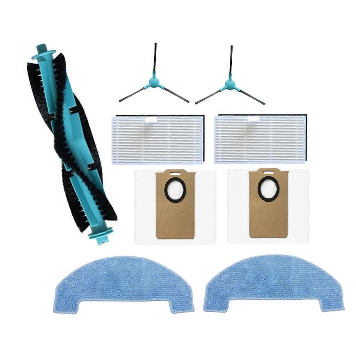 Set Mit 9 Zubehörteilen Für Den Kehrbesen T20 Pro: Hauptbürste, Filter Und Staubbeutel.