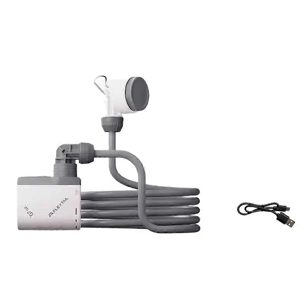 Flextail Tragbare Elektrische Duschpumpe, Ipx7 Wasserdicht, Kompakt, Ideal Für Camping Und Die Reinigung Von Haus Und Garten Im Freien.