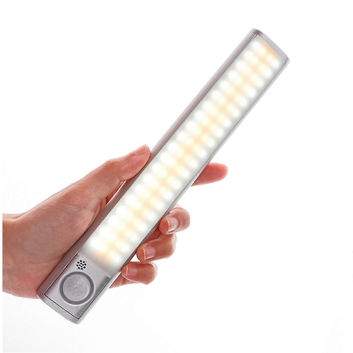 120-led-nachtlicht Mit Usb-aufladung, Pir-bewegungsmelder Und Magnetischem Lichtstreifen Für Kleiderschrank Und Küche