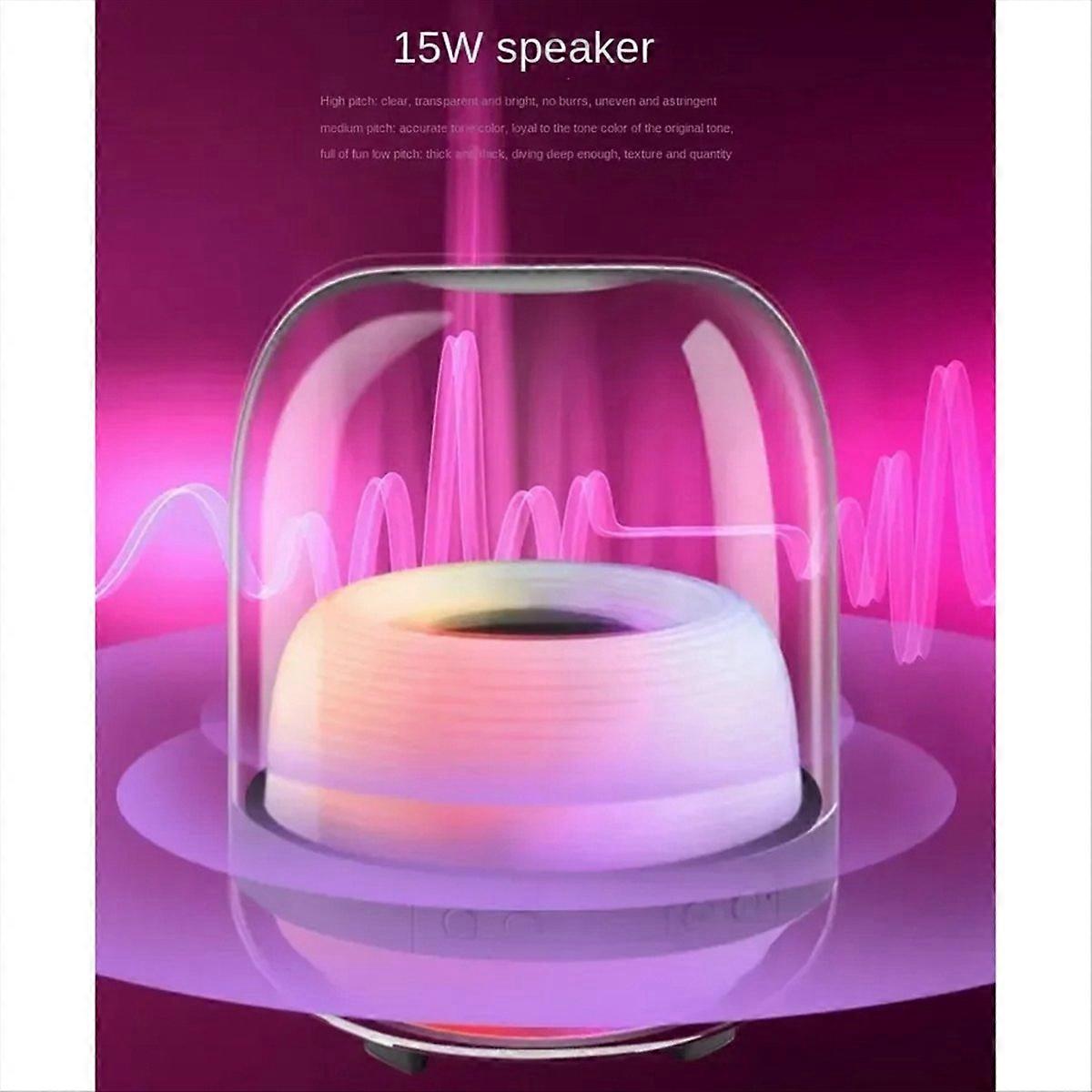 Kabelloser Bluetooth-lautsprecher Der Vierten Generation Mit 360°-led-subwoofer, Hi-fi-klang Und Desktop-größe.