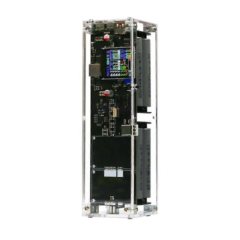 Externer 340-w-akku, 8 Zellen, 1,54-zoll-ips-farbbildschirm, Schnellladecase, Dc-wechselrichter Mit Led Für Smartphone Und Laptop, 21700-akku