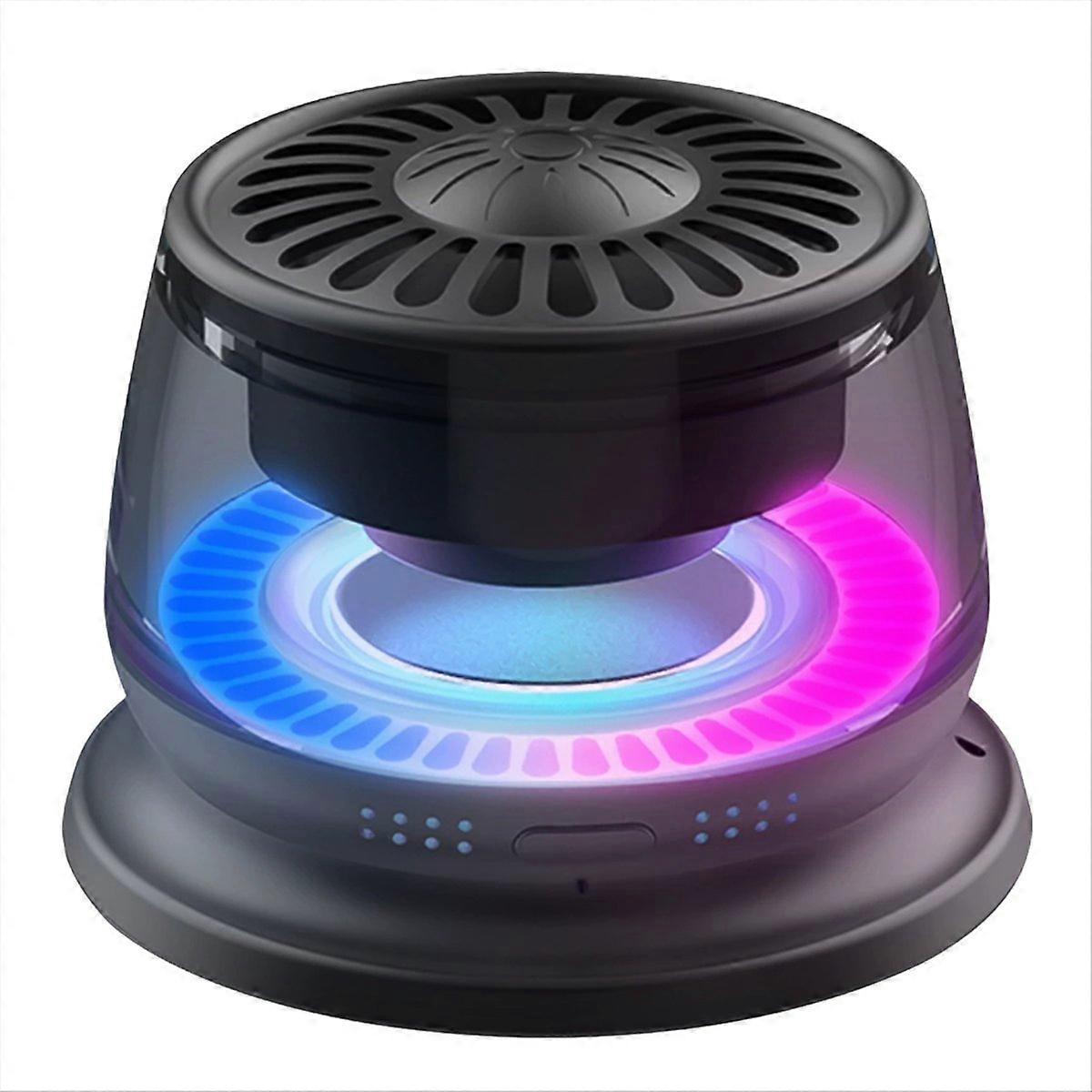 Kabelloser Bluetooth-lautsprecher Mit Magnetischem Ständer, Tragbar, Hochwertiger Klang, Mini-lautsprecher Mit Integrierter, Mehrfarbiger Led-beleuchtung