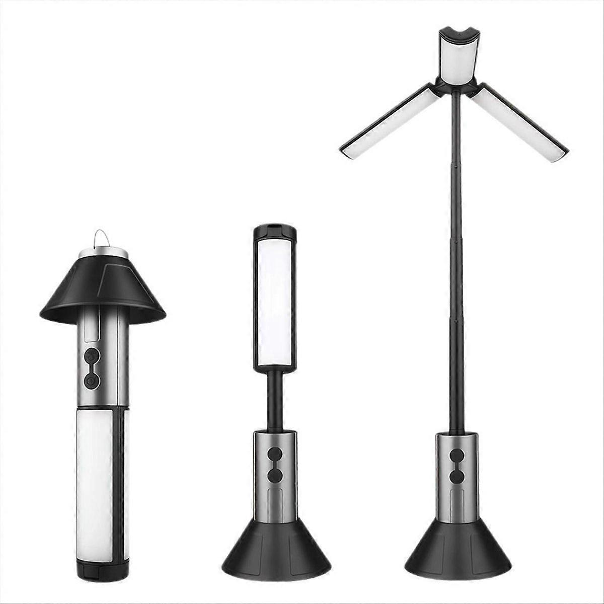 Multifunktionale 2-in-1-campinglampe, Wiederaufladbar, Teleskopierbar, Campinglaterne, Taschenlampe, Notarbeitsleuchte Für Den Outdoor-einsatz