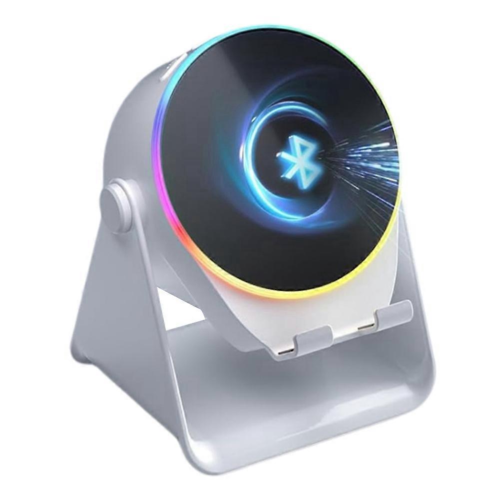 Kabelloser Induktionslautsprecher, Handyhalterung Mit Bluetooth-lautsprecher, Stereoklang, Rgb-umgebungsbeleuchtung, Smartphone-halterung A