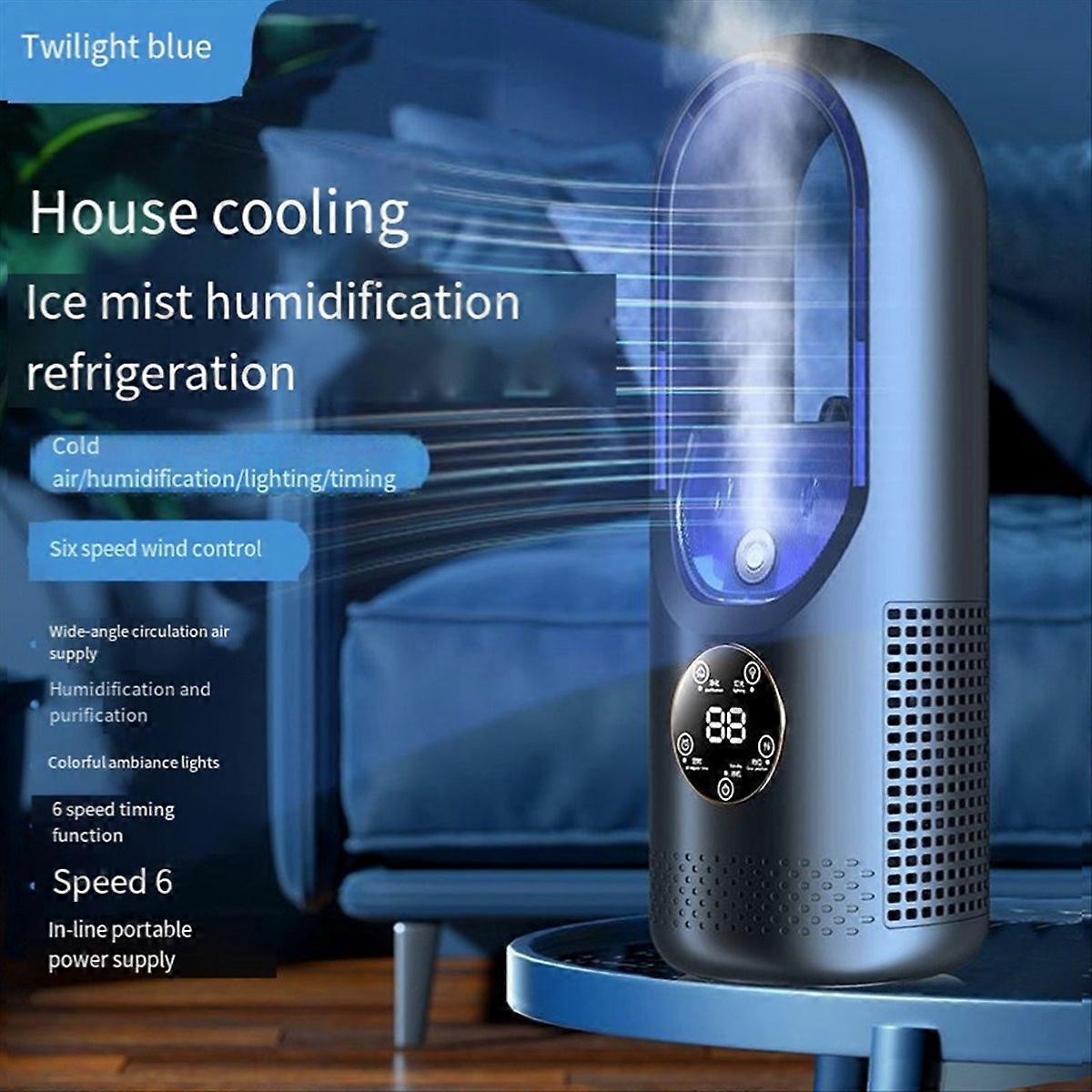 Rotorblattloser, Wassergekühlter Tischventilator, Blau