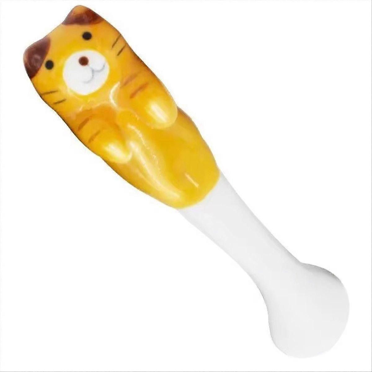 Niedlicher Tier-hänge-dessertlöffel, Keramik-teelöffel Mit Cartoon-katze, Hänge-katzenlöffel, Küchenutensilien A