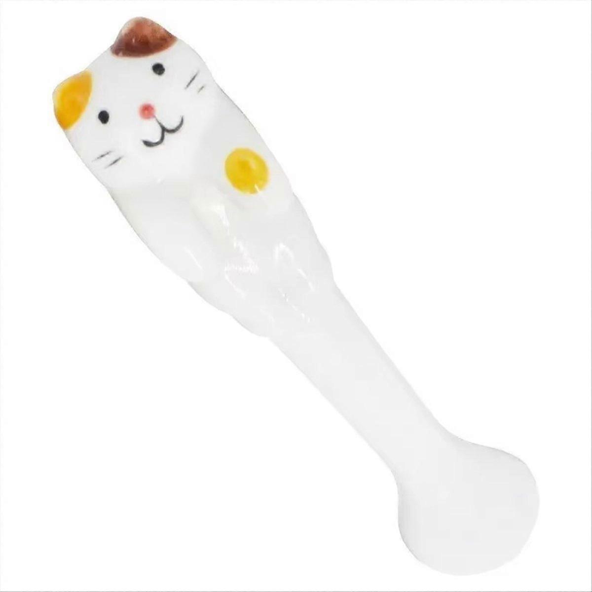 Niedlicher Dessertlöffel Zum Aufhängen Mit Tiermotiv, Keramik-teelöffel Mit Cartoon-katze, Hängelöffel Mit Katze, Küchenutensil D
