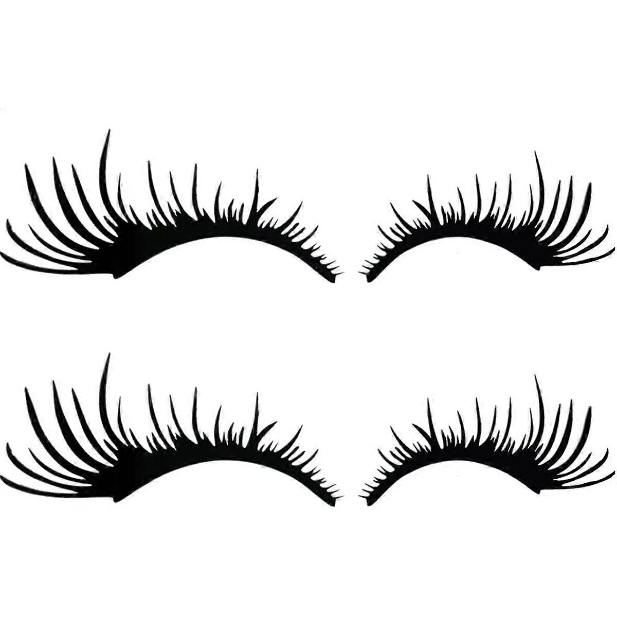 Autoscheinwerferaufkleber (wimperneffekt), 2 Paar