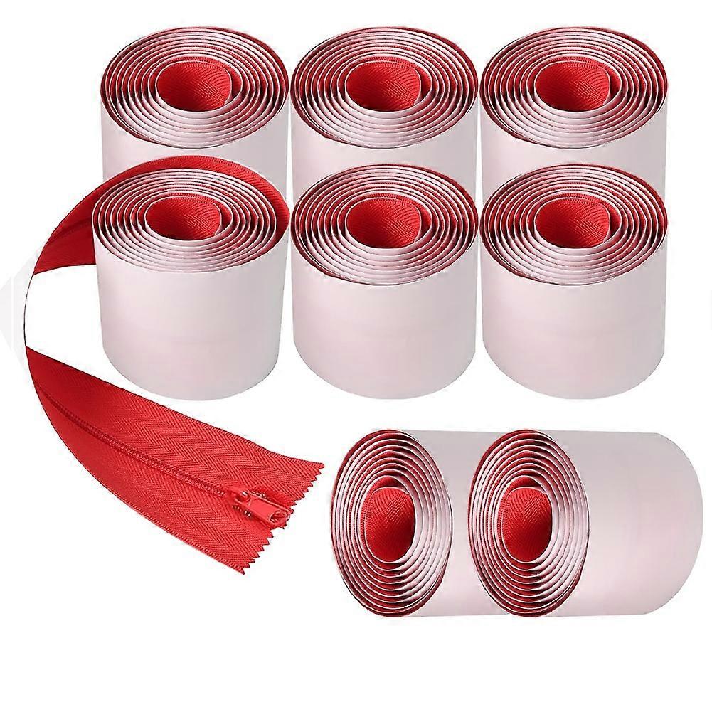 8er-pack Robuste, Staubdichte Reißverschlüsse – Selbstklebende Türreißverschlussrolle – 7,60 Cm X 2,13 M