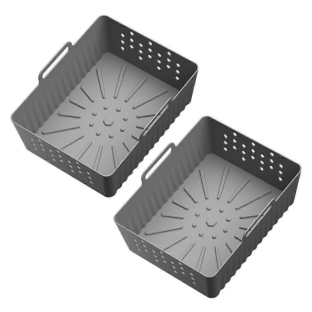 2er-pack Silikoneinlagen Für Ninja Sl400uk/sl401 Heißluftfritteuse (grau)