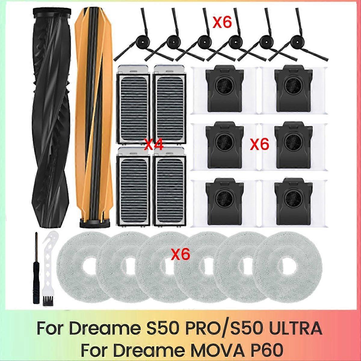 Ersatzteile Für Die Staubsauger S50 Pro/s50 Ultra/p60: Zubehör, Hauptbürste, Filter, Staubsaugerbeutel, Reinigungstücher.