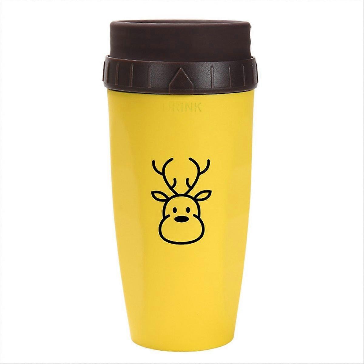 Gedrehter Becher, Becher Für Kaltgetränke (kaffee, Saft), Strohhalmbecher, Weihnachtshirsch-design