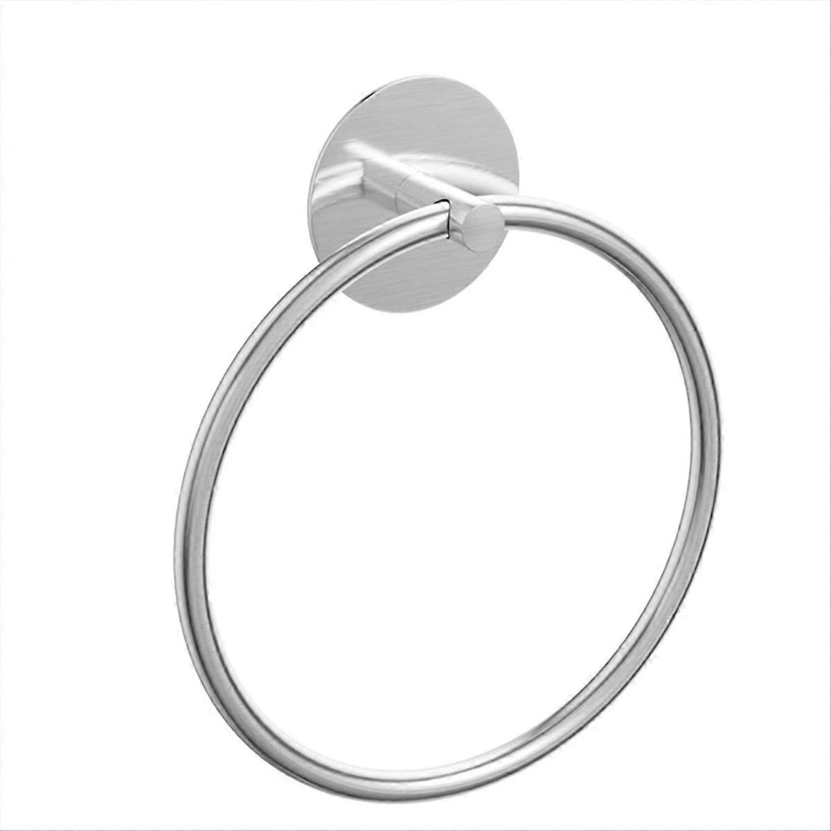 Handtuchring Aus Silberfarbenem Edelstahl Für Das Badezimmer