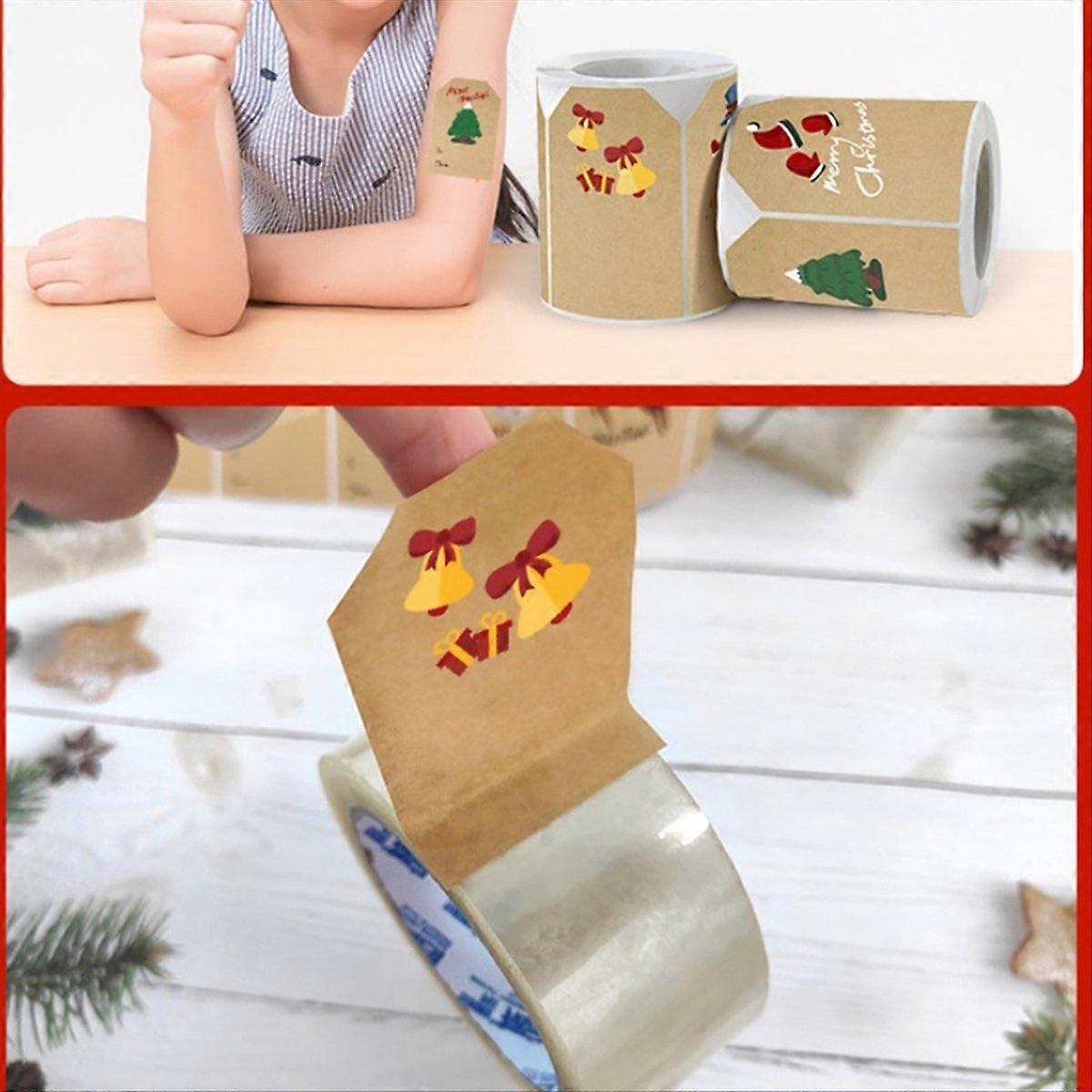 500 Selbstklebende Weihnachtsetiketten Für Partys Und Besondere Anlässe.