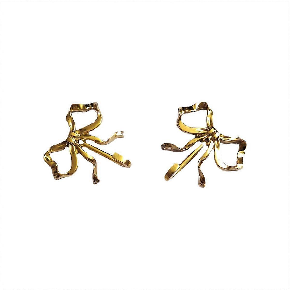 Set Aus 2 Messing-wandhaken Mit Schleife Für Handtücher Und Bademäntel.