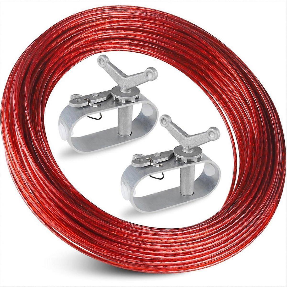 Kabel Und 2 Winden Für Die Abdeckung Eines Oberirdischen Pools, Mit Ratsche Zur Befestigung.