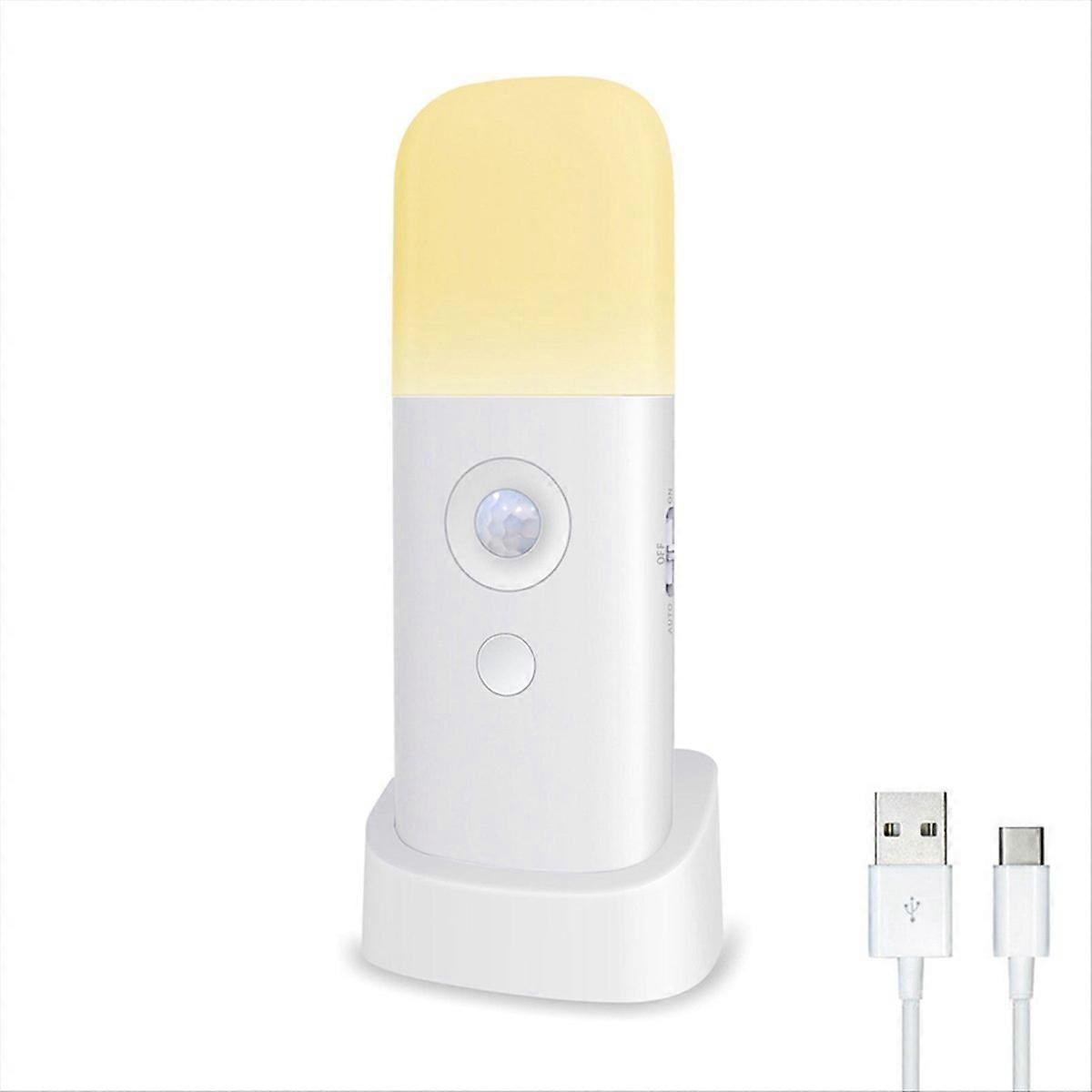 Bewegungsmelder-nachtlicht, Dimmbare Led-nachtleuchte, Ideal Zur Beleuchtung Von Schlafzimmer Oder Flur, Gelbes Licht