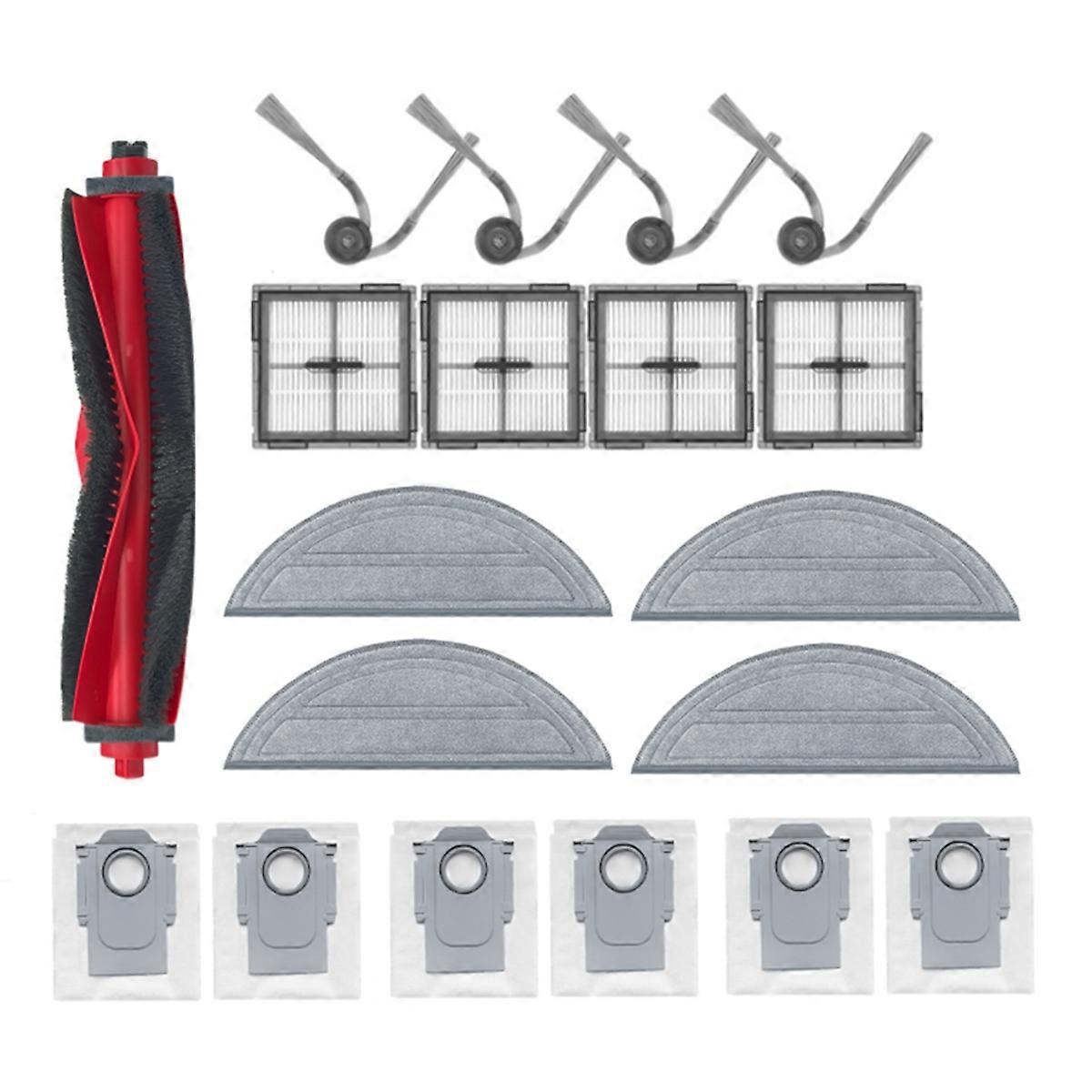 19 Ersatzteile Für Den Staubsauger Q10 / Q10+: Hauptbürste, Filter Und Staubbeutel.