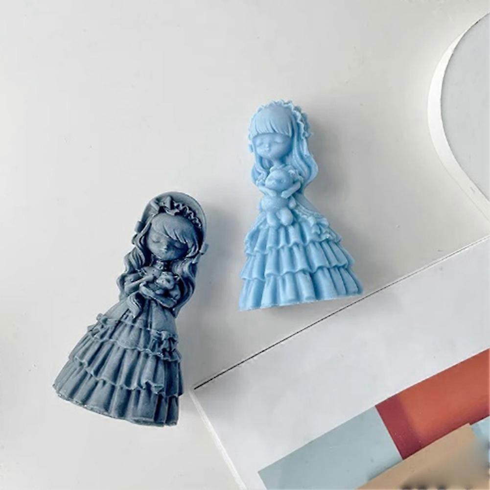 Silikon-kerzenform „d Girl“, Hochzeitsdekoration, Handgefertigtes Geschenk