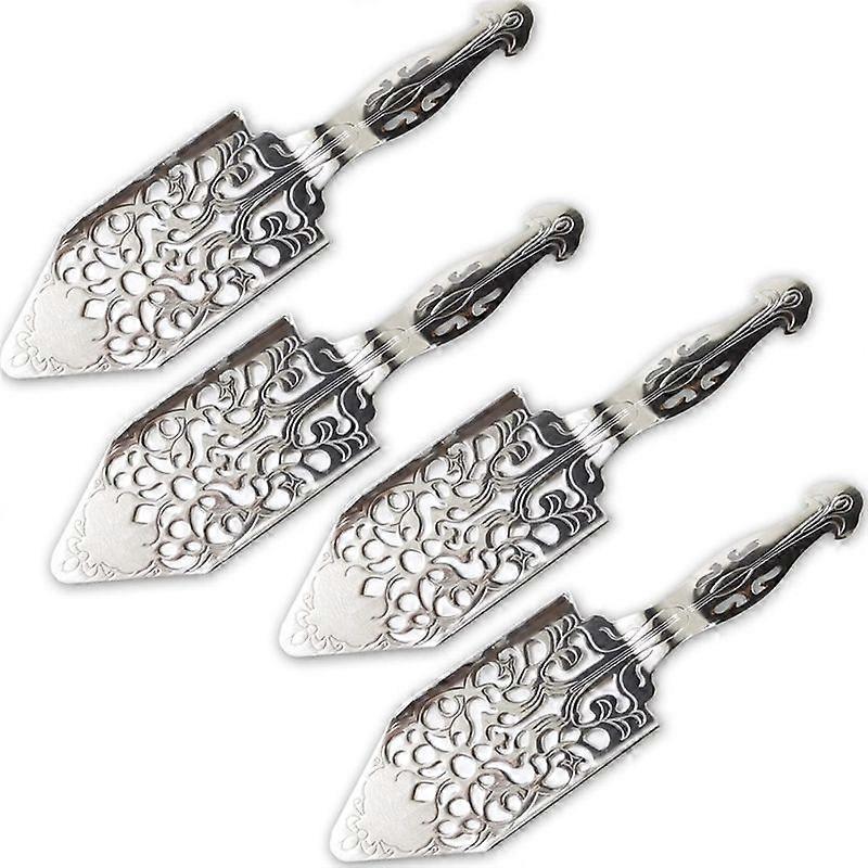 Set Mit 4 Absinthlöffeln Aus Edelstahl Im Vintage-stil