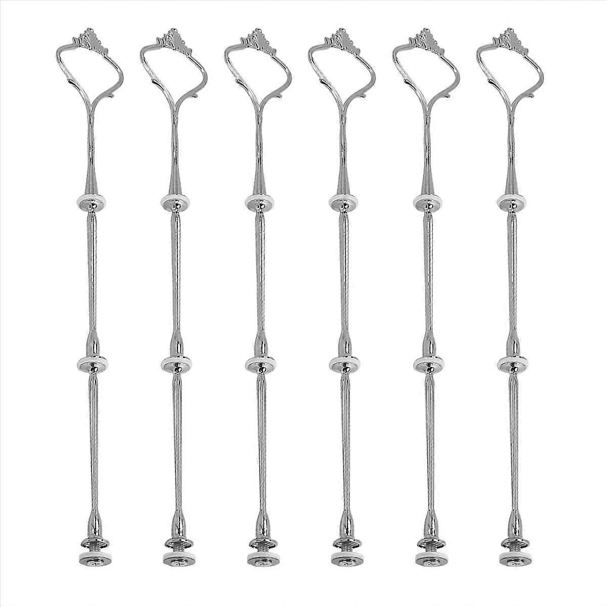 Set Mit 6 Befestigungsteilen Für 3-stöckige Tortenständer (silber)