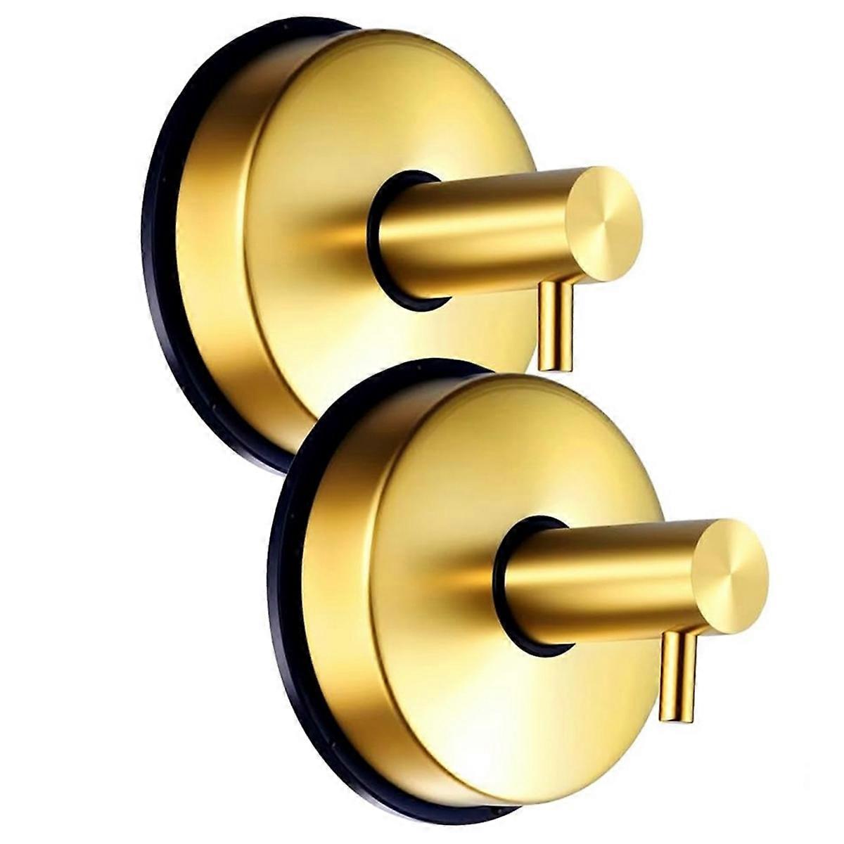 Saugnapfhaken Für Glastürkränze, Saugnapfhaken Für Duschen, Haken Zum Aufhängen Von Handtüchern (bohrfrei), Goldfarben