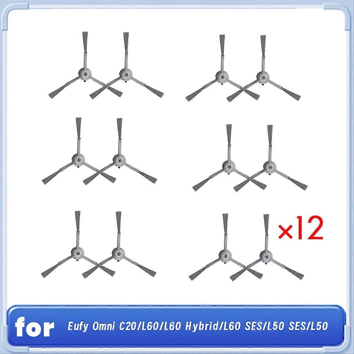 12er-pack Seitenbürsten Für Omni C20/l60/l60 Hybrid/l60/l50 Staubsauger. Unverzichtbares Staubsaugerzubehör.