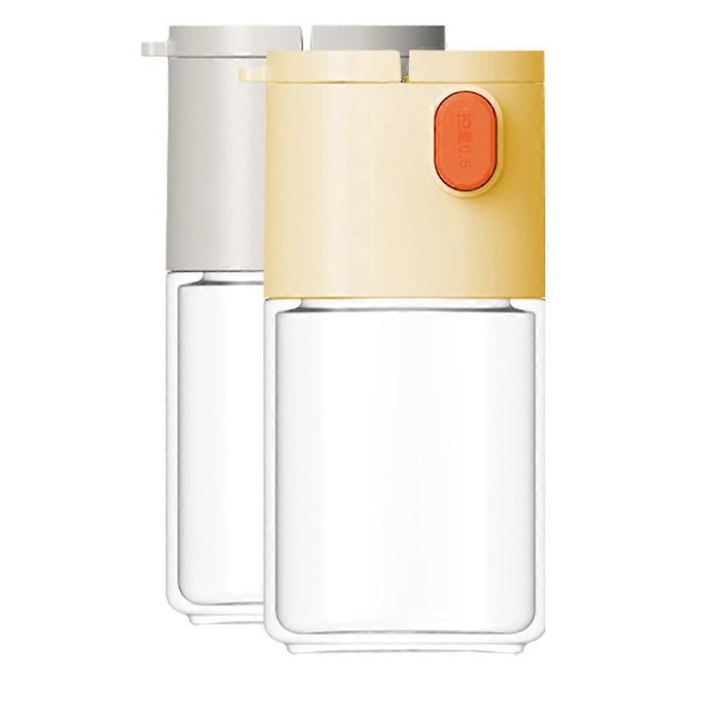 Salz- Und Gewürzregulierflasche, Grau, Weiß Und Gelb