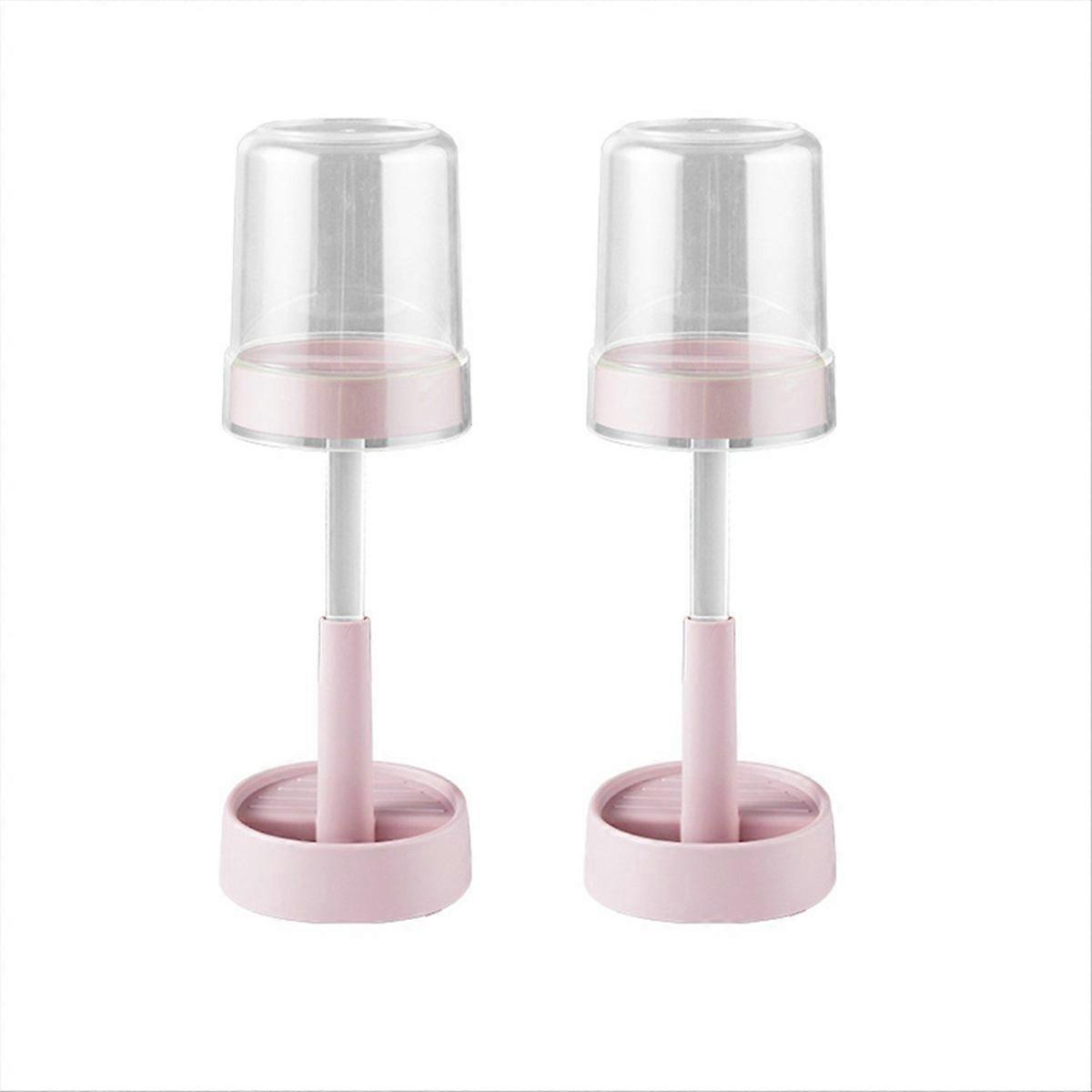 Zahnbürstenhalter Mit Deckel Für Elektrische Zahnbürsten, Rosa