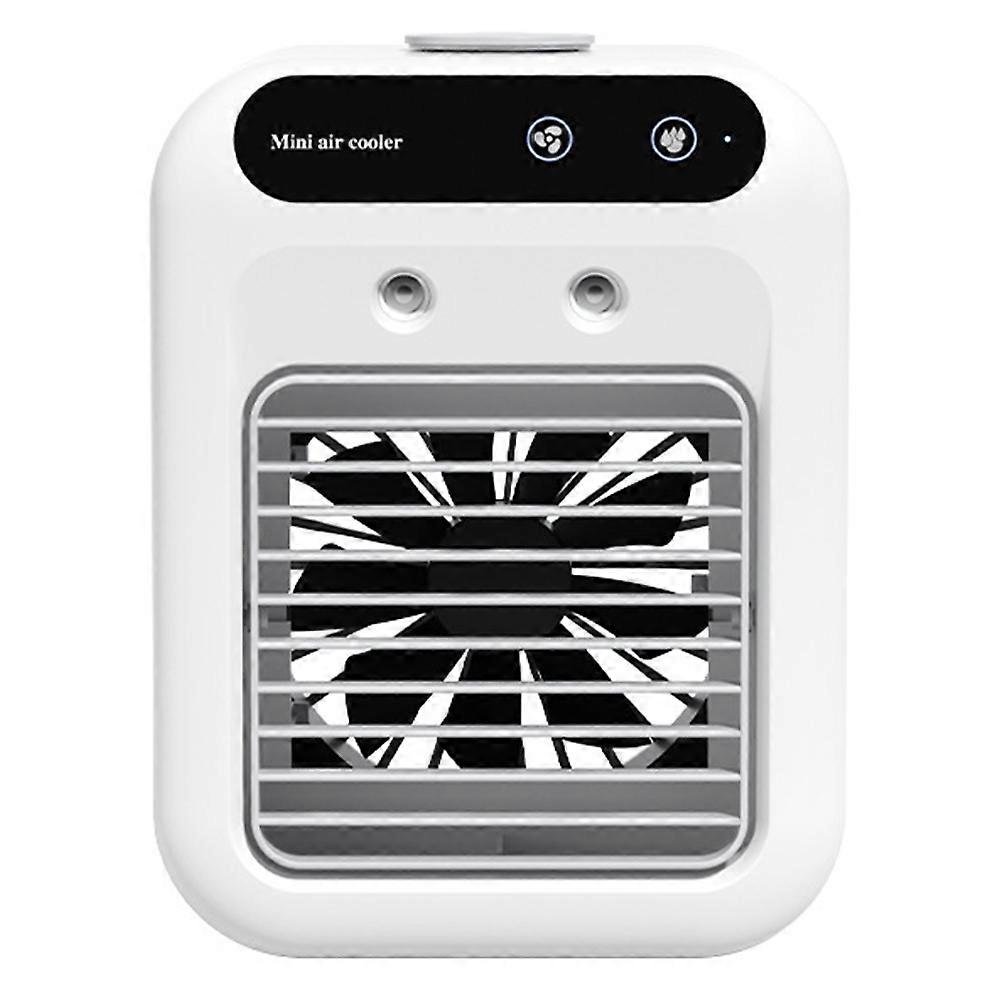 Usb-tisch-luftbefeuchter Mit Ventilator, Wassertank, Mini-luftkühler, Lithiumbatterie, Niederspannungsbetrieb.