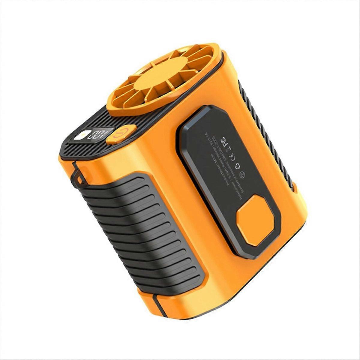 Tragbarer Orangefarbener Ventilator Für Schweißwerkstätten Im Freien, Zur Befestigung An Der Hüfte