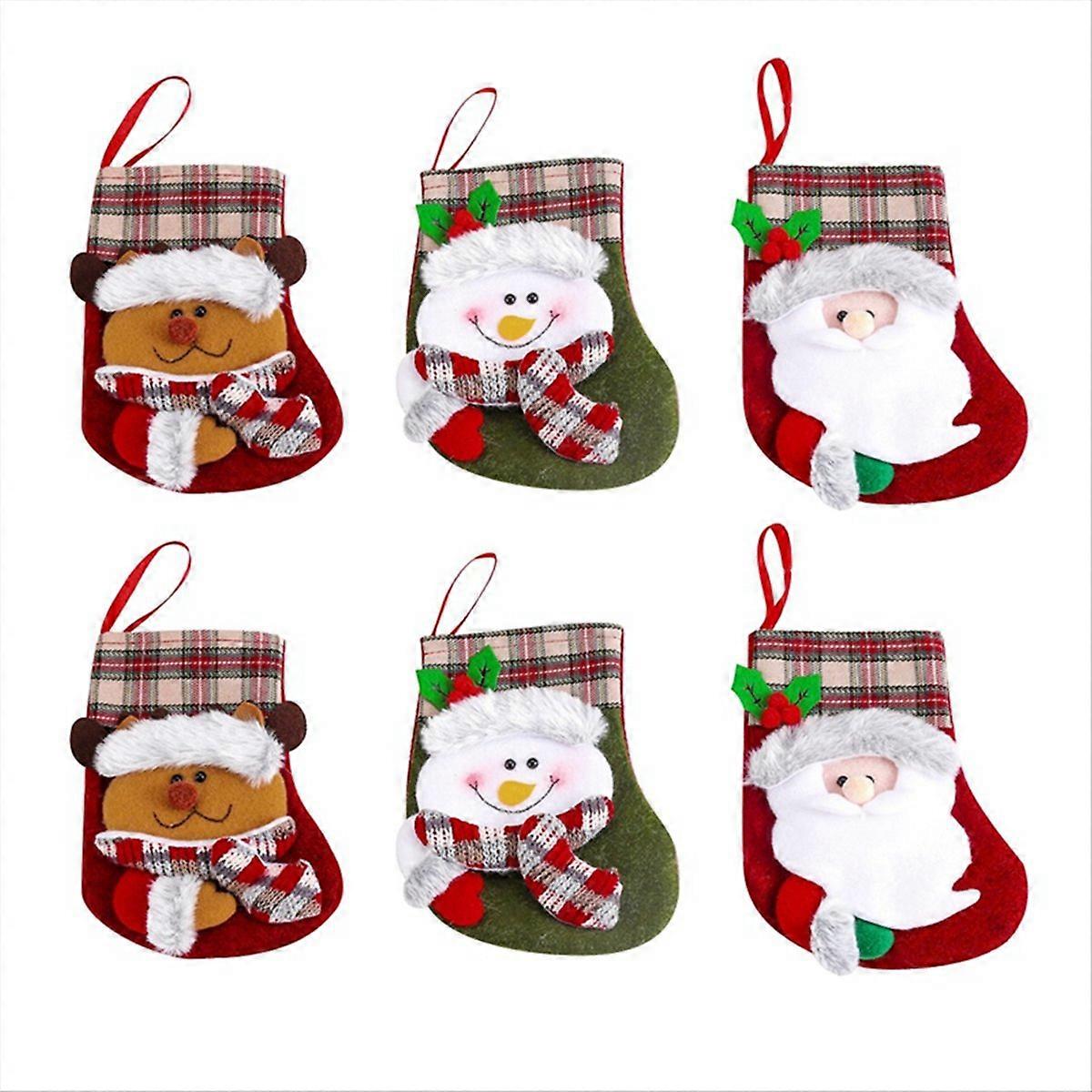 Weihnachtsstrümpfe, Süßigkeiten, Geschenktüte, Weihnachtsmann – Strumpfdekoration