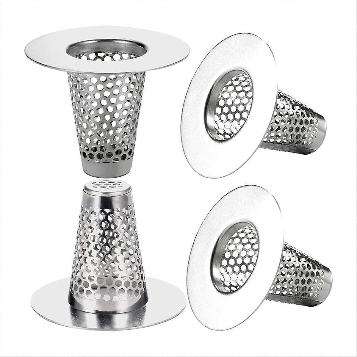 Set Mit 4 Waschbecken-abflusssieben, Geeignet Für Öffnungen Mit Einem Durchmesser Von 3 Bis 4 Cm.