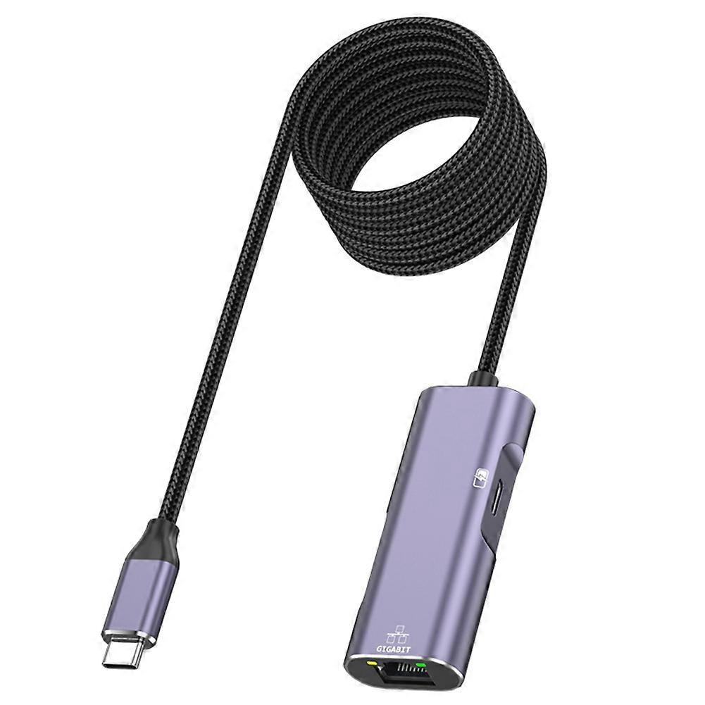 Pd32 Typ-c Auf Gigabit-mobilfunkkabeladapter Mit Integrierter Ladefunktion Für Live-streaming
