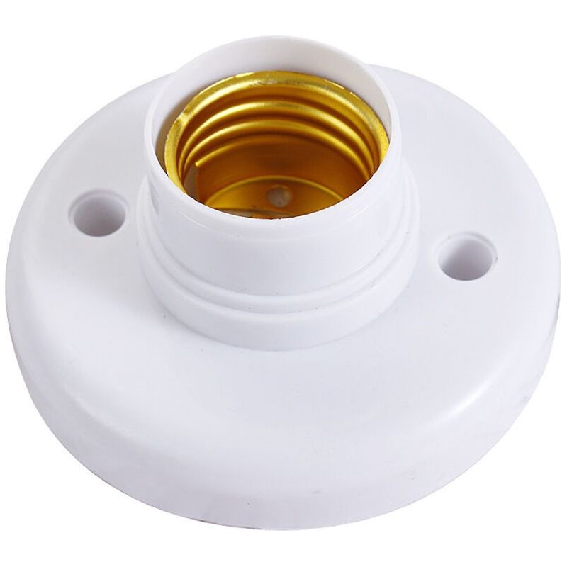 Lot De 4 Douilles E27 En Plastique Blanc – Tension 250v, Courant 6a, Température 300°c – Compatibles Ampoules Traditionnelles Et Lfc