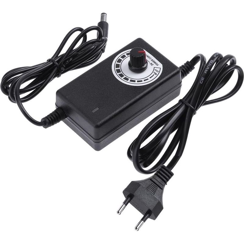 Adaptateur De Régulation De La Tension 24 W 3-24 V Adaptateur D'Alimentation Avec Matériau Abs Pour Ventilateur Led / Ventilateur Électrique / Microforets /dvd Mobile