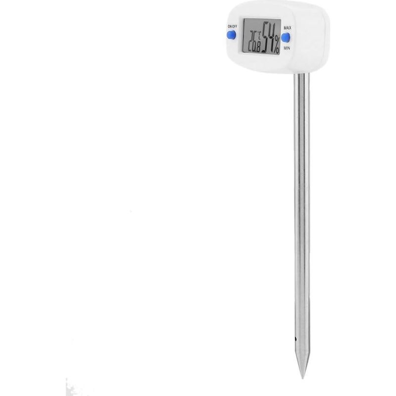 Hygromètre De Sol Numérique Écran Lcd Testeur D'Humidité De La Température Avec Sonde, Testeur Terre Electronique Pour Jardin Plantes