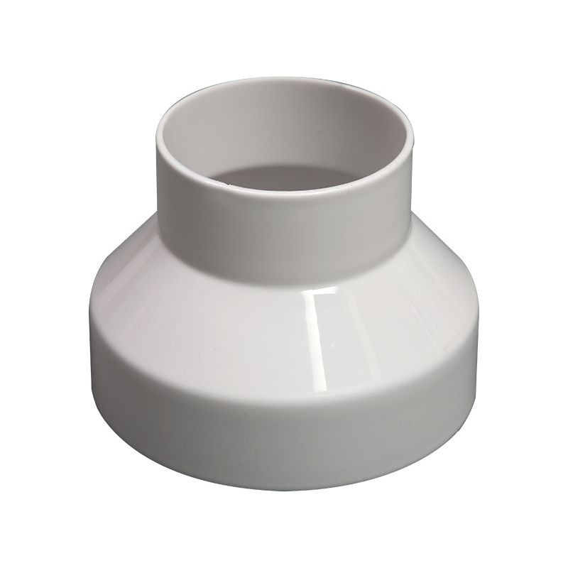 Réducteur De Conduit 200mm À 150mm – Manchon En Pvc Résistant À La Corrosion – Pour Ventilation Intérieure Et Extérieure – Compatible Sèche-linge Et Vmc