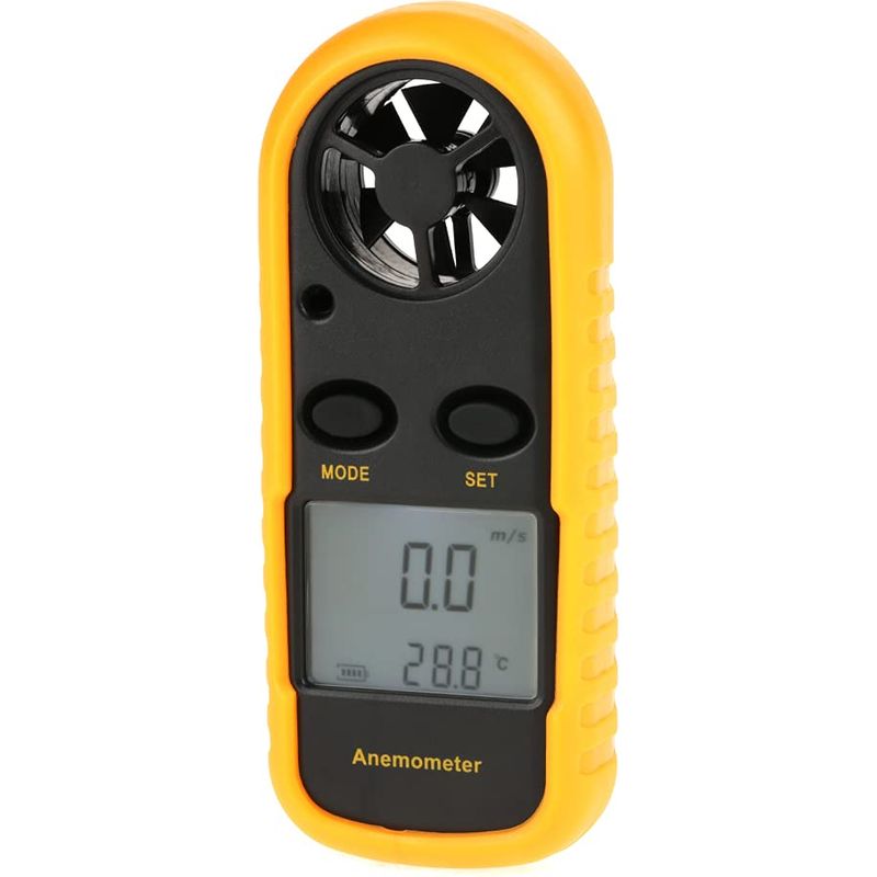 Anémomètre Numérique De Poche Avec Ecran Lcd Jauge De Vitesse Du Vent Avec Thermomètre Numérique Mètre Compteur De Vélocité D’air Et De Vitesse Du Vent Outil De Mesure Pour Planche À Voile Surf Cerf-v