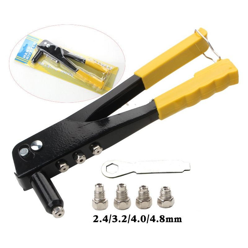 Pince À Riveter 4 Buses - Alliage Pratique D’aluminium - Clapet Métallique 1000 Pcs